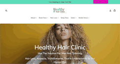 Desktop Screenshot of healthyhairclinic.com
