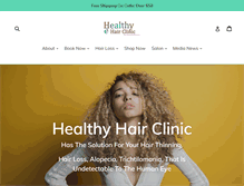 Tablet Screenshot of healthyhairclinic.com